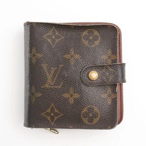 Authentic Louis Vuitton LV Classic Monogram Flowers Canvas Book Agenda Wallet